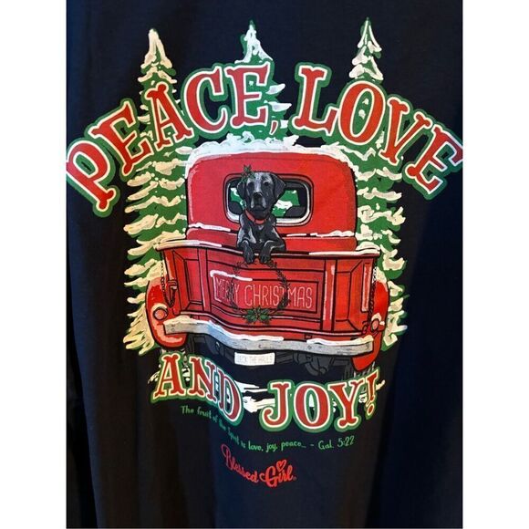 Christmas Blessed Girl Plus Size Tee 2X - Picture 6 of 6